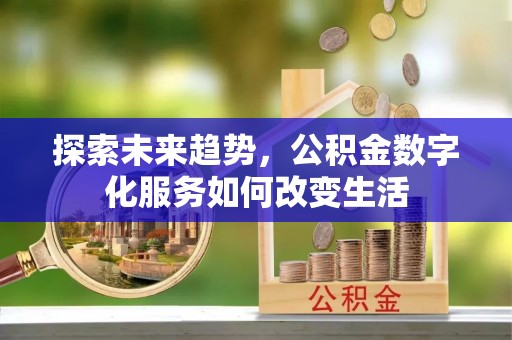 宜阳探索未来趋势，公积金数字化服务如何改变生活