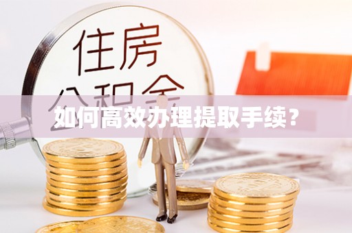 宜阳如何高效办理提取手续？