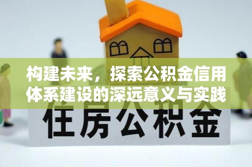 宜阳构建未来，探索公积金信用体系建设的深远意义与实践路径