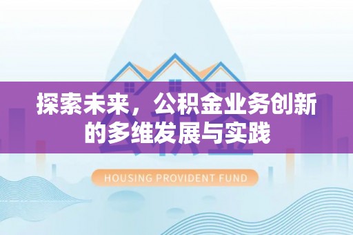 宜阳探索未来，公积金业务创新的多维发展与实践