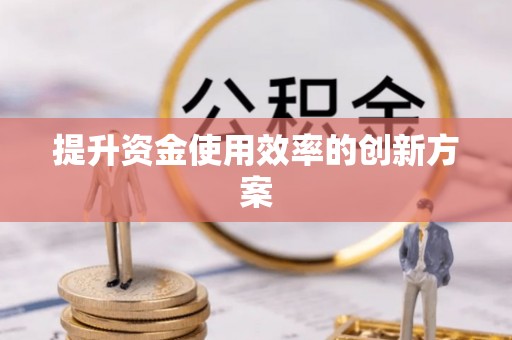 宜阳提升资金使用效率的创新方案