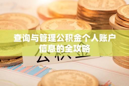 宜阳查询与管理公积金个人账户信息的全攻略