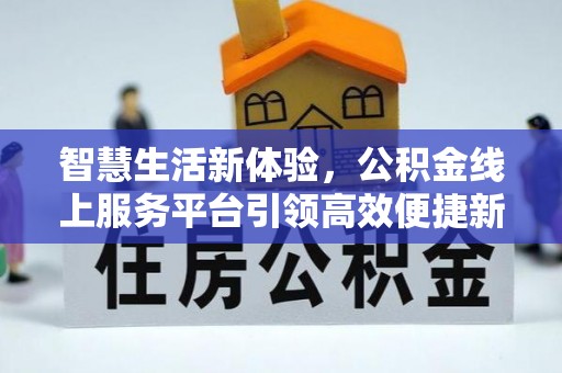 宜阳智慧生活新体验，公积金线上服务平台引领高效便捷新潮流