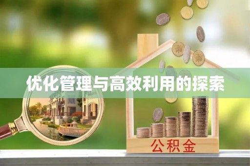宜阳优化管理与高效利用的探索
