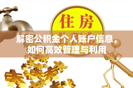 宜阳解密公积金个人账户信息，如何高效管理与利用