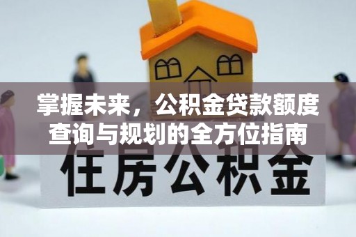 宜阳掌握未来，公积金贷款额度查询与规划的全方位指南