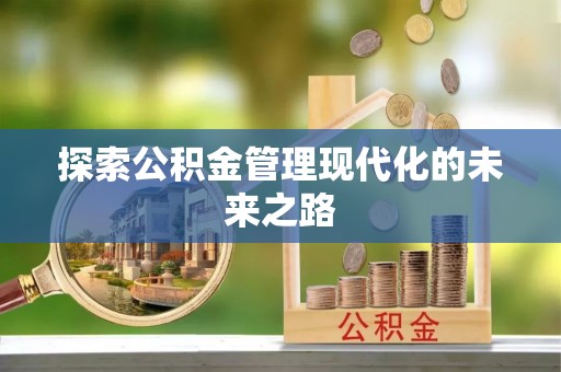 宜阳探索公积金管理现代化的未来之路