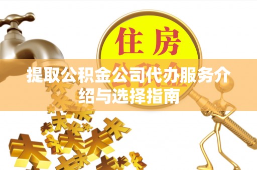 宜阳提取公积金公司代办服务介绍与选择指南