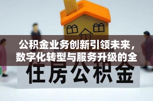 宜阳公积金业务创新引领未来，数字化转型与服务升级的全新篇章