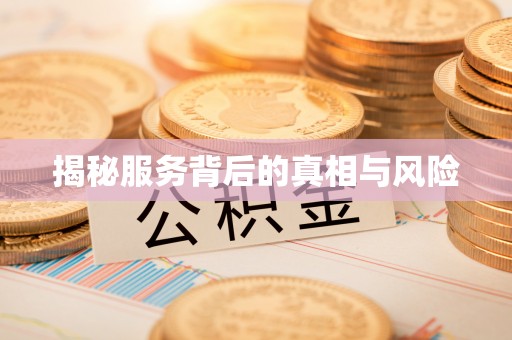 宜阳揭秘服务背后的真相与风险
